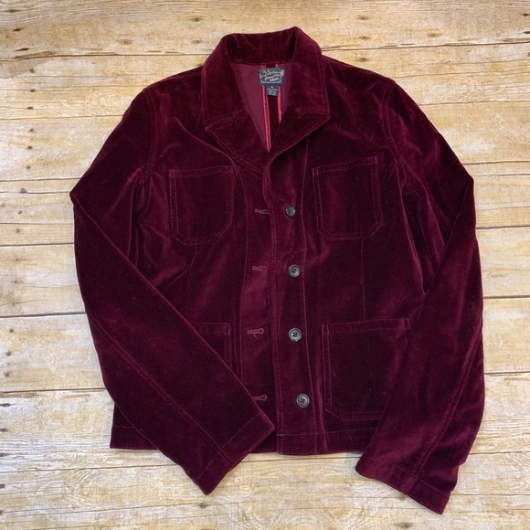 Lucky Brand Maroon velvet Jacket - Picture 4 of 5